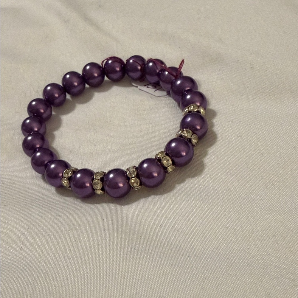 Elegant Purple Beaded Bracelet